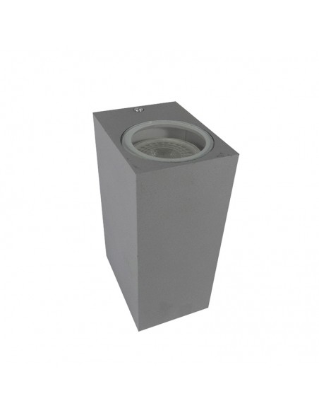 APLIQUE BIDIRECCIONAL RECTO 2 LUCES GU10 GRIS