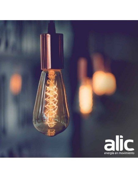 LAMPARA ANTIQUE FILAMENTO ST64 24/20W INCAND LUZ CALIDA